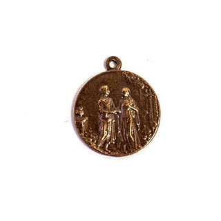 Vintage Bronze Garden of Eden Marriage Medal