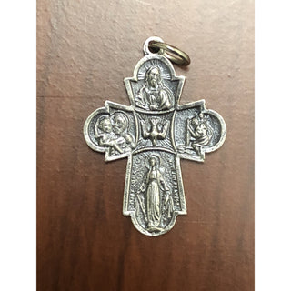 Bulk Silver Toned Four Way Cross