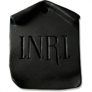 INRI Plaque Wall Plaque - 4-inch — Dusted Black finish