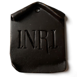 INRI Plaque Wall Plaque - 4-inch — Iron finish