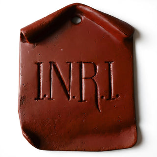 INRI Plaque Wall Plaque - 4-inch — Rust finish