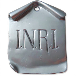 INRI Plaque Wall Plaque - 4-inch — Silver finish