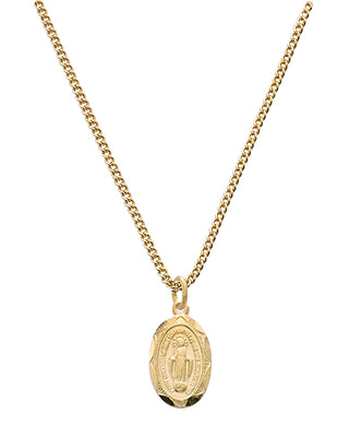 Gold Over Silver Baby Miraculous 13" Chain/W