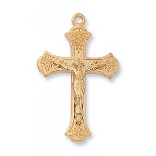 Gold Over Silver Crucifix With Chain