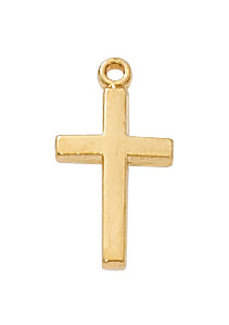 Gold Over Silver Cross With Chain