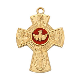 Gold Over Sterling 4Way Pendant JE