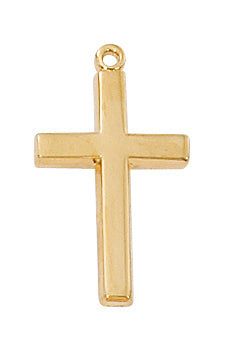 Gold Over Silver Cross Chain Box