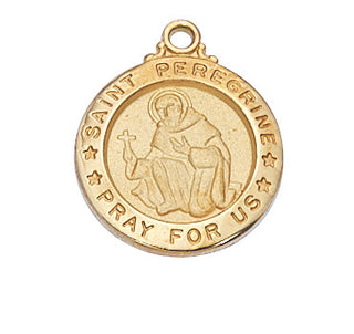Pewter St. Peregrine 18-inch Chain &B