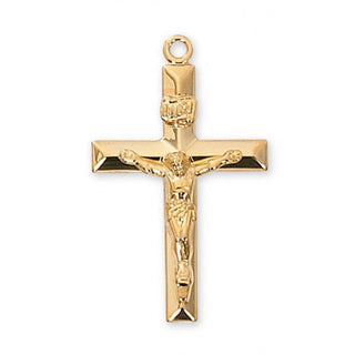 Gold Over Silver Crucifix WithInch Chain 4