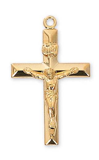 Gold Over Silver Crucifix WithInch Chain 4