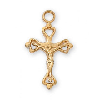 Gold Over Silver Crucifix With Chain