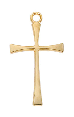 Gold Over Silver Cross Chain Box