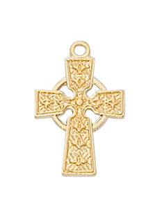 Gold Over Silver Cross With Chain 4