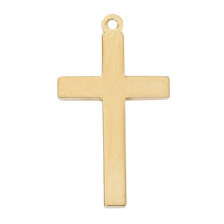 Gold Over Sterling Cross Pendant J