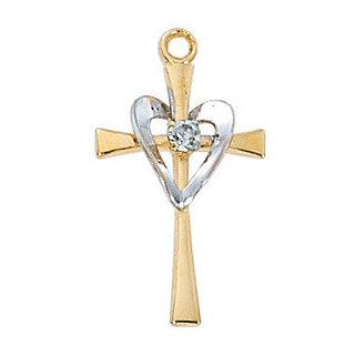  Chain Gold Over Sterling Silver Two Tone C J
