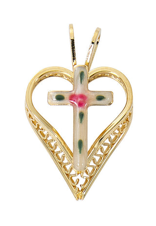  Chain Gold Over Sterling Silver Cloisonne J