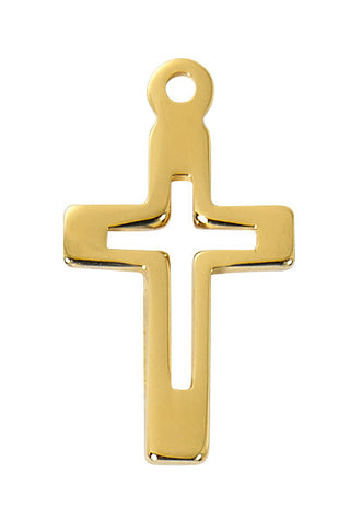 Gold Over Sterling Silver Cross J