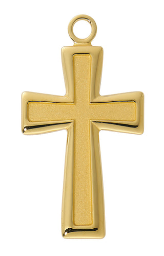 Gold Over Sterling Large Flare Cross J