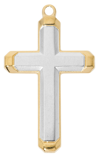 Gold Over Sterling Cross J4
