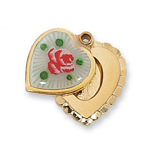 Gold Over Silver Miraculous with 18-inch Chain