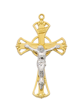 Gold Over Sterling Crucifix Jt