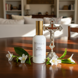 Jesus, I Trust in You Catholic Room &amp; Linen Spray | White Tea Sacred Space Mist