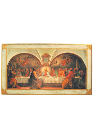 Last Supper (Rosselli) Florentine Plaque 31x17"