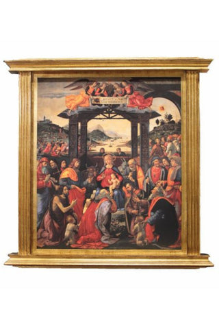 Adoration of the Magi by Ghirlandaio Florentine Plaque 39x38"