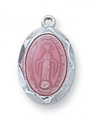Sterling Silver Pink Miraculous T Box