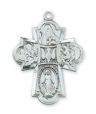 Sterling Silver Four-Way WithInch Chain 