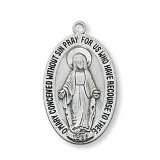Sterling Silver Miraculous With Chain