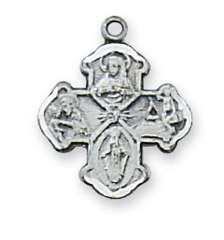 Sterling Silver Four-Way Sr With Chain