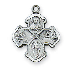 Sterling Silver Four-Way Sr With Chain