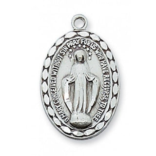 Sterling Silver Miraculous With Chain 