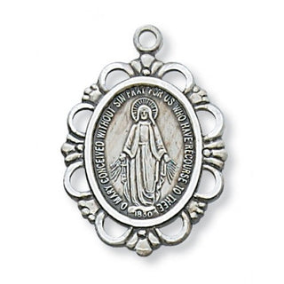 Sterling Silver Miraculous With Chain