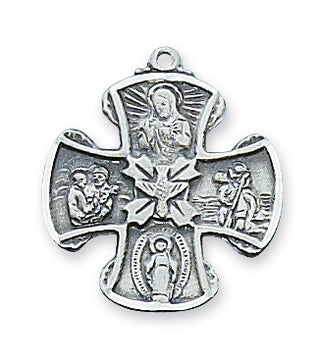 Sterling Silver Four-Way With Chain 