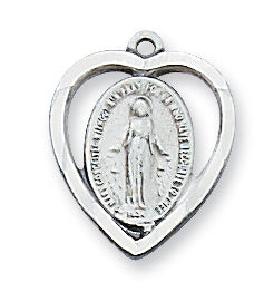 Sterling Silver Miraculous With Chain 