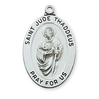 Sterling Silver Saint Jude With Chain