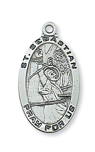 Sterling Silver Sebastian With Chain Engravable