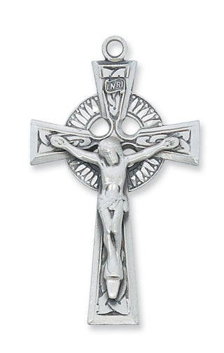 Sterling Silver Crucifix WithInch Chain 