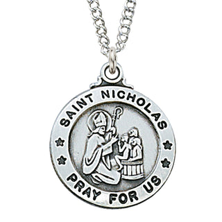 Sterling Silver Saint Nicholas Chain Engravable