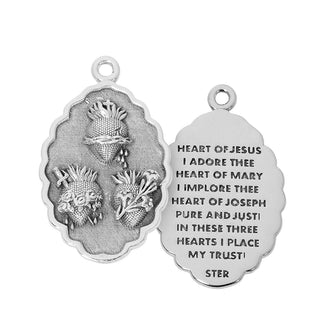 Sterling Silver Hearts Of Jesus L4