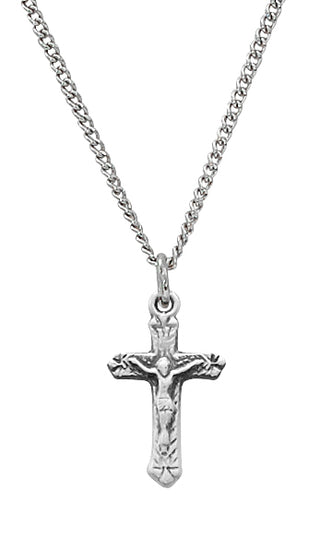 Sterling Silver Baby Crucifix 13 Bt"