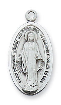 Sterling Silver Miraculous With Chain
