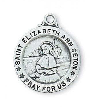 Sterling Silver Saint Eliz Set Chain