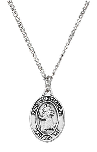 Sterling St Christopher Baby Pendant Boxed
