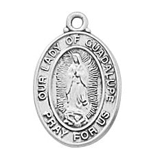 Sterling Our Lady Of Guadalupe Pendant L4