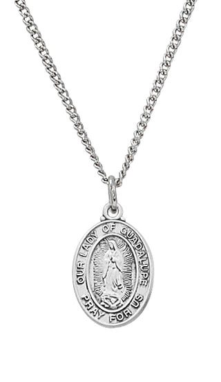 Sterling Guadalupe Baby Pendant