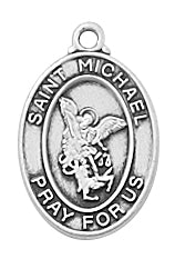 Sterling Silver Saint Michael Pendant L4