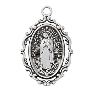 Sterling Silver Miraculous Pendant L